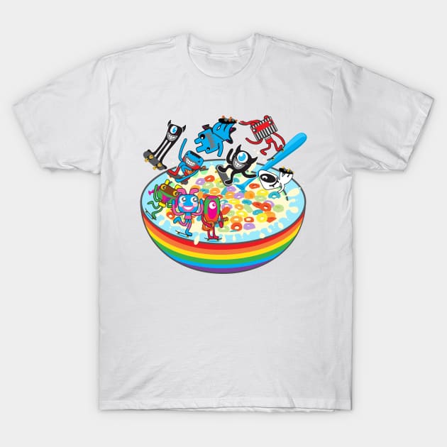 Skate Cereal T-Shirt by Plushism